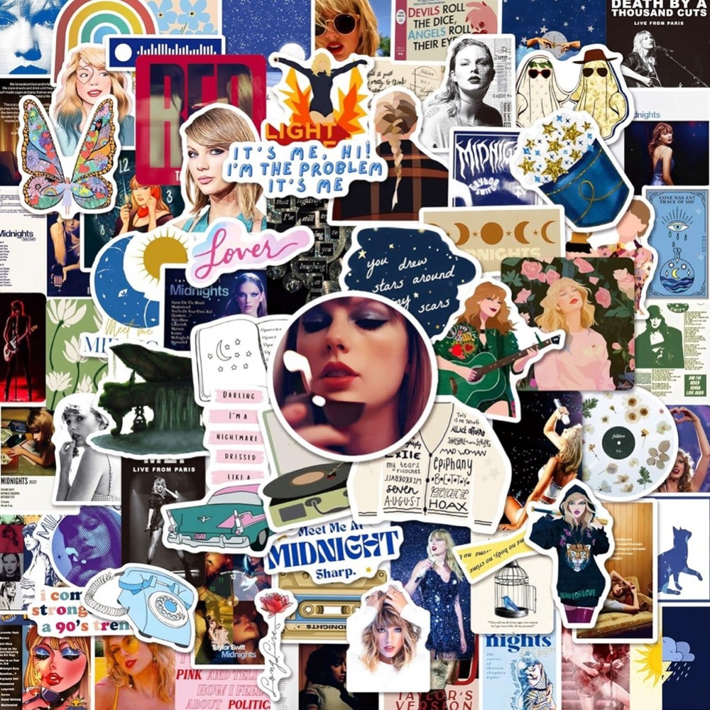 10 assorted Taylor Swift stickers